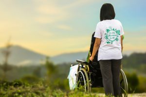 patient with caregiver