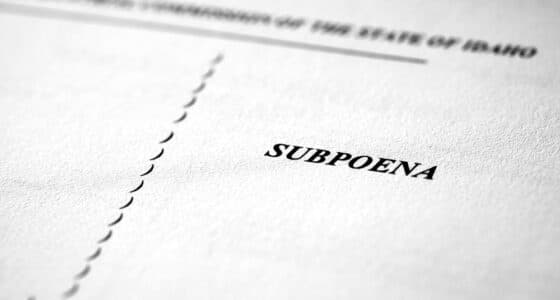 subpoena