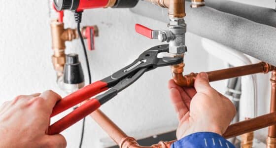 plumber working