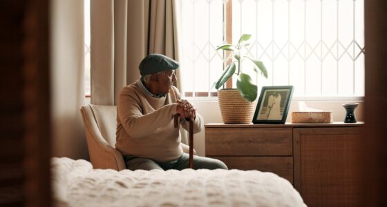 elderly man grief